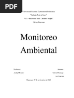 Evaluación Ambiental y El Monitoreo Ambiental