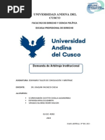 Admisión Dema Arbitral