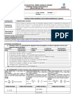 Cuestionario Supletorio Remedial - Matemática