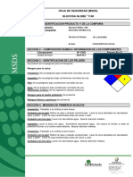 Glucosa 1140 - MSDS