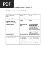 Writing Assignment Unit 7.: 1-Pre-Writing. Answer The Questions Below For Each Holiday