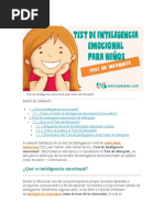 Test de Inteligencia Emocional para Niños de Mesquite