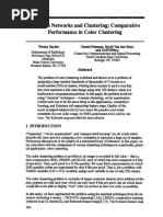 Kohonen Networks and Clustering: Comparative Performance in Color Clustering