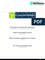 Saúl Fernando Blanco García - Tarea 1.3 Mapa Conceptual Análsis de La Conducta