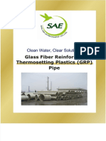 Glass Fiber Reinforced Thermosetting Plastics (GRP) Pipe: Clean Water, Clear Solutions