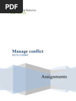 SITXCOM005 Manage Conflict - Assignments