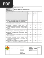 Evidence Plan: Prepare/Stake Out Building Lines