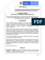 Requisitos para Certificacion de BPG