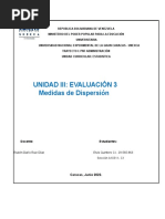 ESTADISTICAS ACTIVIDAD 3 Medidas de Dispersión