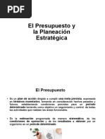 El Presupuesto y La Planeación Estratégica 1