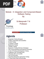 Module - 5 - Integration and Component-Based Softwrae Testing