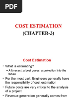 Cost Estimation: (CHAPTER-3)