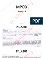 MPOB Unit - 1 All Topics Notes