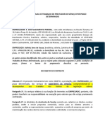 Contrato Individual de Trabalho de Prestador de Serviço Por Prazo Determinado Adriely Sena de Souza