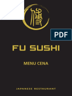 FU-SUSHI Menu 2021 Cena