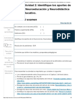 Examen - (APEB2-15%) Actividad 2 - Identifique Los Aportes de La Neurociencia, Neuroeducación y Neurodidáctica en El Contexto Educativo