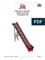 Operator's Manual - Spare Parts List Conveyor TR