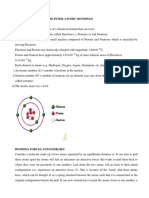 Atomic Structure and Inter Atomic Bond Lecture Note 2