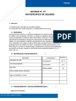 P07 - INFORME - Calor Especifico de Solidos