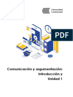 Guia U 1 Comunicación y Argumentación