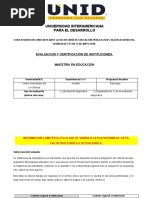 Evaluacion y Certificación de Instituciones