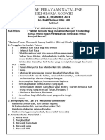 Ibadah Perayaan Natal PNB Hki Gloria Rogate: Sabtu, 11 DESEMBER 2021 Jln. Bakti/Kelapa II Gg. HKI Medan