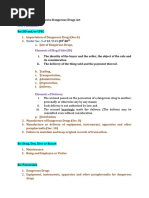 Acts Punishable: Elements of Illegal Sale (ID)