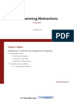 Programming Abstractions: Cynthia Lee