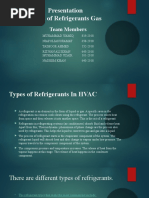 Types of Refrigerant Gas Presentation