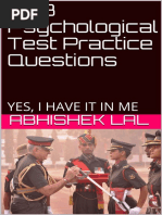 SSB Psychological Test Practice - ABHISHEK LAL