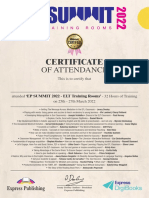 Certificate EP Summit 2022 Editable