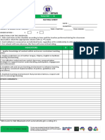 Cot - RPMS: Teacher I - Iii