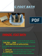 Faradic Foot Bath