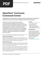 Opentext Exstream Command Center Product Overview