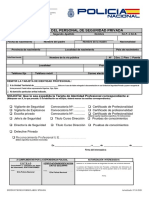 Habilitación Del Personal de Seguridad Privada