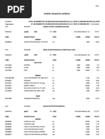 Analisis de Costos Unitarios