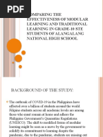 Comparing The Effectiveness of Modular Learning and Traditional Learning in Grade-10 Ste Students of Alangalang National High School