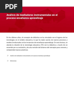 Análisis de Mediadores Instrumentales en El Proceso Enseñanza Aprendizaje