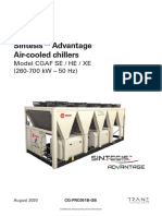 Sintesis™ Advantage Air-Cooled Chillers: Model Cgaf Se / He / Xe (260-700 KW - 50 HZ)