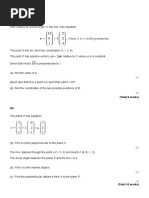 2) A Level Further Maths Further Vectors QP