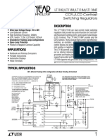 Features Descriptio: LT1182/LT1183/LT1184/LT1184F CCFL/LCD Contrast Switching Regulators