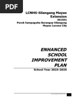 Enhanced School Improvement Plan: LCNHS-Silangang Mayao Extension