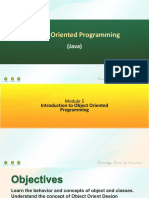 Module 5 Introduction To Object Oriented Programming