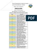 Prácticas de Oncología Grupos A, C y H