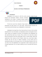 Chapter - 1 - Module - 1 - Introduction To The Study of Globalization