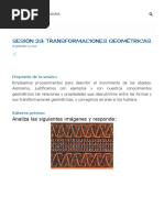 Sesión 23 - Transformaciones Geométricas