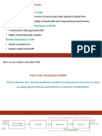 Waveform Coding Techniques: 1) Pulse Code Modulation or PCM