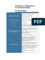 (AAB02) Cuestionario 2 Resuelva El Cuestionario 2 en Línea Del 2B.