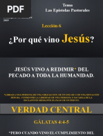 L6 Por Qué Vino Jesús