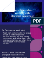 Safety Rules When Working With Electrical Equipment